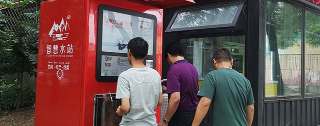 國(guó)林社區(qū)直飲水機(jī)讓居民喝上健康水