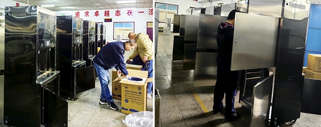 國鐵科林發(fā)往烏蘭察布的商用開水器正在組裝和出廠檢驗(yàn)