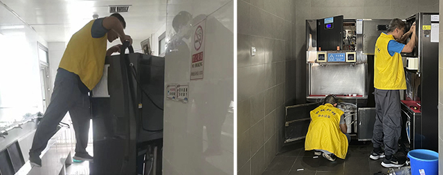 國(guó)林直飲機(jī)售后師傅戰(zhàn)高溫 斗酷暑 無懼“烤”驗(yàn)